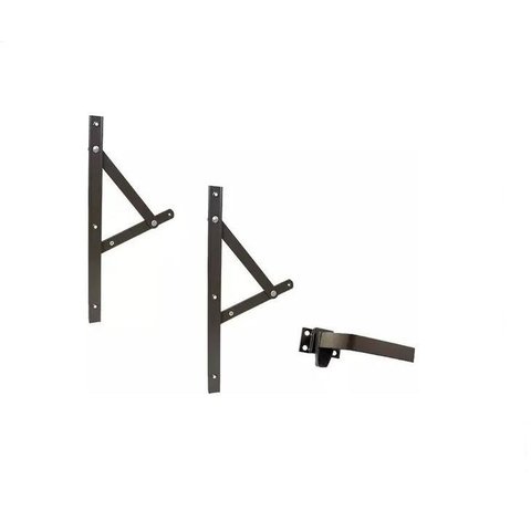Kit Dois Pares Janela Maxim Ar - Braço 25cm - C/ Fecho - Bronze