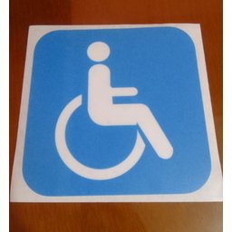 PLACA SIA AUTOADESIVO 150X150MM CADEIRANTE - 3