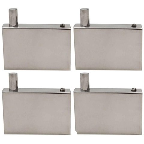 4 Ganchos em Aço Inox Cabide de Parede Roupas Toalheiro Banheiro Lavabo Orquídea