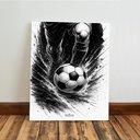 Ver imagem 5 de Kit 3 Quadro Decorativo Futebol Jogador Menino Bola Quarto Qualidade Premium Luxo 40x28cm