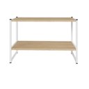 Ver imagem 2 de Nicho de Parede para Escritório 63cm x 28cm com 2 Prateleiras Industrial Executive