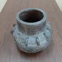 Ver imagem 3 de Vaso Decorativo Enfeite Casa Resina 30x32x32cm Cinza