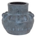 Ver imagem 1 de Vaso Decorativo Enfeite Casa Resina 30x32x32cm Cinza