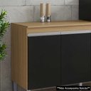 Ver imagem 2 de Tampo para Balcão de Cozinha 100cm Mdp Amêndoa - Ajl Móveis