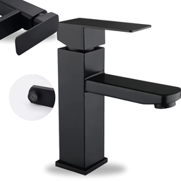Torneira Gourmet para Banheiro Quadrada Metal Sn23 Snel Metais Cor: Preto - 2