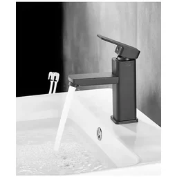 Torneira Gourmet para Banheiro Quadrada Metal Sn23 Snel Metais Cor: Preto - 3