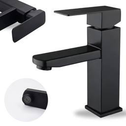 Torneira Gourmet para Banheiro Quadrada Metal Sn23 Snel Metais Cor: Preto - 7