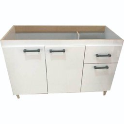 Balcão para Pia 120cm Indekes sem Tampo 6115.491 - Branco - 1 Balcão para Pia 120cm Indekes sem Tampo 6115.491 - Branco - 1