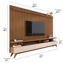 Ver imagem 3 de Rack com Painel Ripado para Tv 86 Polegadas Pés em Madeira Maciça Vivare