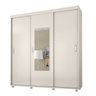 Guarda-Roupa Casal com Espelho 3 Portas de Correr Valença Móveis Bechara - 3