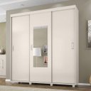 Ver imagem 2 de Guarda-Roupa Casal com Espelho 3 Portas de Correr Valença Móveis Bechara