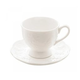 Xícara de Chá de Porcelana New Bone Butterfly Flower 200ml - Lyor - 1