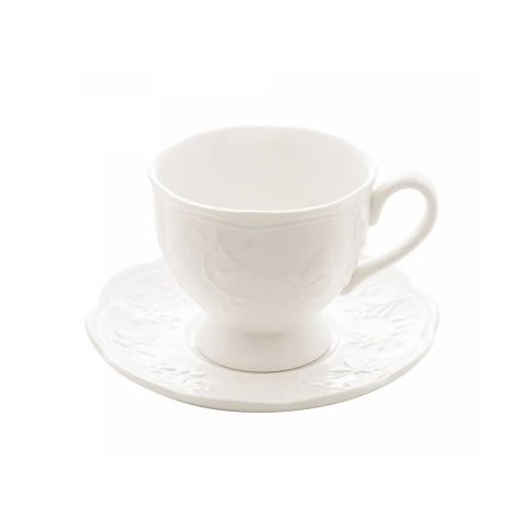 Xícara de Chá de Porcelana New Bone Butterfly Flower 200ml - Lyor