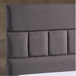 Cabeceira - Painel - Duo 08 - Linho Grafite 12932 - 168x68x07 Queen - 2