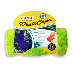Praticapa Capa Toalha de Microfibra Com Regulagem Para Banco De Carro Ou Cadeira De Praia Verde - 2
