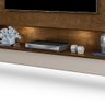 Painel Home com LED Suspenso para TV até 75 Polegadas MDF Milão Malbec/Off White - 3