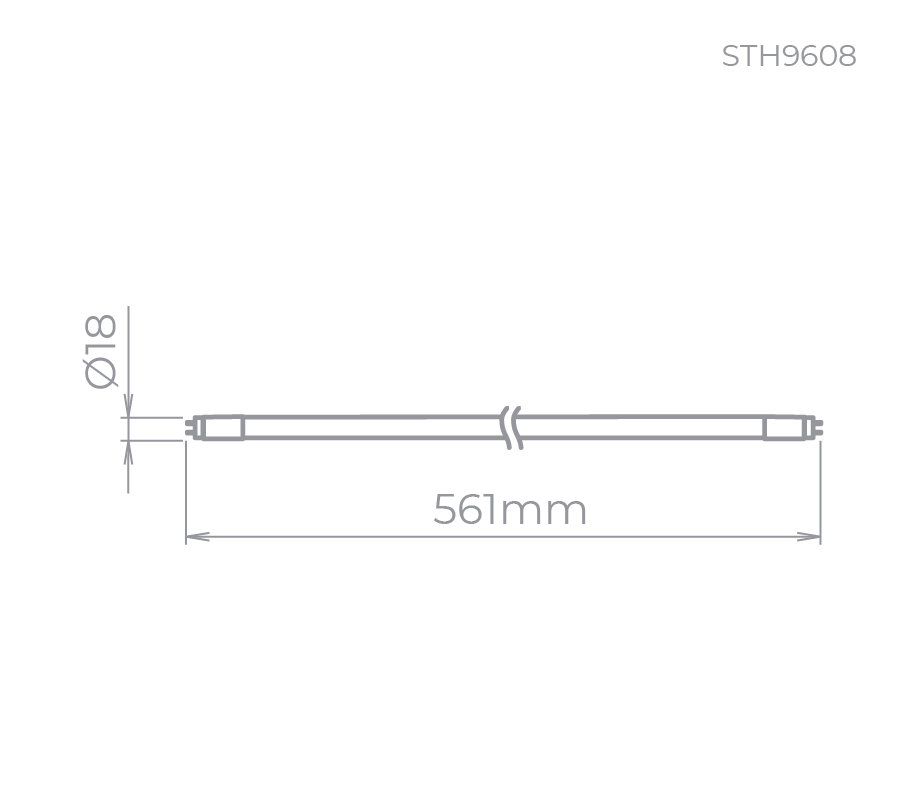 9W TUBULAR T5 55cm 6500k STH9608/65 STELLA - 3