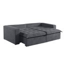 Ver imagem 5 de Sofá Cama 4 Lugares Retrátil Reclinável M-184 Veludo Martins Grafite