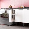 Balcão Buffet Cozinha Sala de Jantar com Tampo 200cm Cisne Cozimax Branco - 5