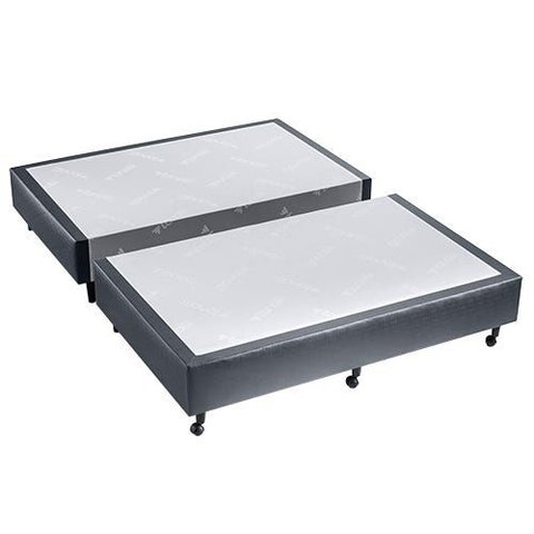 Sommier 34 de Altura - Seda Sintética Grafite 10906 - 128x188 Meio-casal