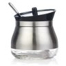 Açucareiro de Vidro Revestido em Aço Inox com Tampa e Colher Inox para Armazenagem de Diversos Produt - 2