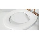 Ver imagem 5 de Assento Sanitário Poliéster Uni Oval F.suave Fixador Dourado