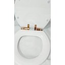 Ver imagem 7 de Assento Sanitário Poliéster Uni Oval F.suave Fixador Dourado