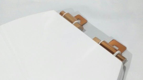 Assento Sanitário Poliéster Uni Oval F.suave Fixador Dourado - 2
