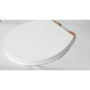 Ver imagem 1 de Assento Sanitário Poliéster Uni Oval F.suave Fixador Dourado