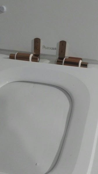 Assento Sanitário Poliéster Quadra para Deca S.Close Red Gold - 5