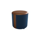 Ver imagem 1 de Puff Decorativo Copenhage Veludo Azul L-482+e-433