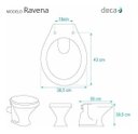 Ver imagem 4 de Tampa De Vaso Sanitário Targa, Izy, Ravena Deca Ap0195 Preto