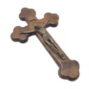 Ver imagem 3 de Crucifixo De Parede Moldado Madeira 19 Cm
