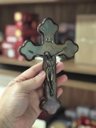 Ver imagem 2 de Crucifixo De Parede Moldado Madeira 19 Cm