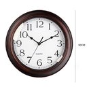 Ver mais imagens de Relogio de Parede Estilo Madeira 30cm Decorativo Casa Sala Vintage Analogico Redondo Escritorio Retr