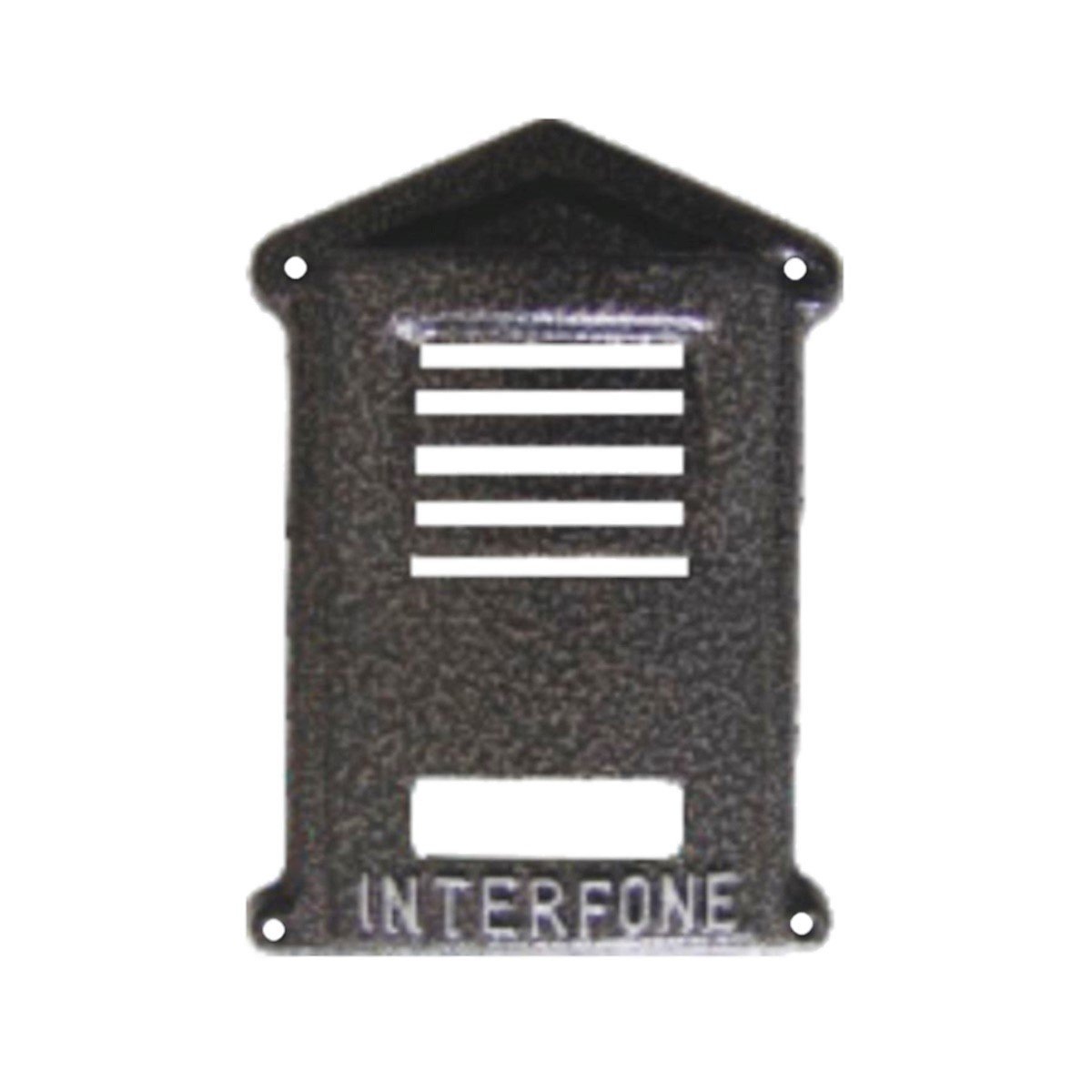 Protetor Interfone Caixa Alumínio FundidoN01 Prata Craqueado