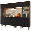 Ver imagem 4 de Armário de Cozinha Completa 265 cm Rustic/Preto Lille Madesa 01