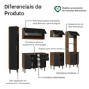 Ver imagem 6 de Armário de Cozinha Completa 265 cm Rustic/Preto Lille Madesa 01