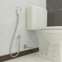 Ver imagem 2 de Kit Ducha Pop Br. com Crivo Br. e Reg.Confort 1/4 Volta Abs Cr.C/Flex Inox Cr.1,20M Blukit