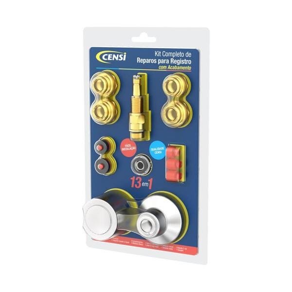 Kit Completo Reparos P/Registros 13 em 1 C/Acabamento C-40 - 1