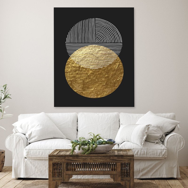 Quadro Decorativo Tela Canvas Abstrato Conceito Reflexos Abstratos - 150x80 Cm - 3