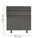 Ver imagem 2 de Cabeceira Estofada Argentina 90cm Solteiro Para Cama Box Quarto Corino Cinza - Gat Magazine