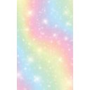 Ver imagem 2 de Cortina Tecido Oxford Quarto Infantil Tie Dye Candy Estrelas - 140x220cm