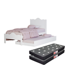 Ver imagem 1 de Cama Solteiro Nina com Auxiliar e 2 Colchões Solteiro D20 Cor Branco