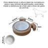 Comedouro Bebedouro Mdf Pet Cachorro Au Au - 2