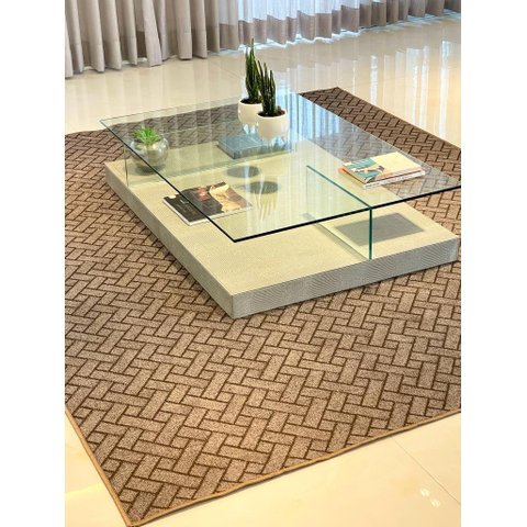 Tapete Carpete Sala Quarto Parquet Marrom 1,50 X 2,00 M