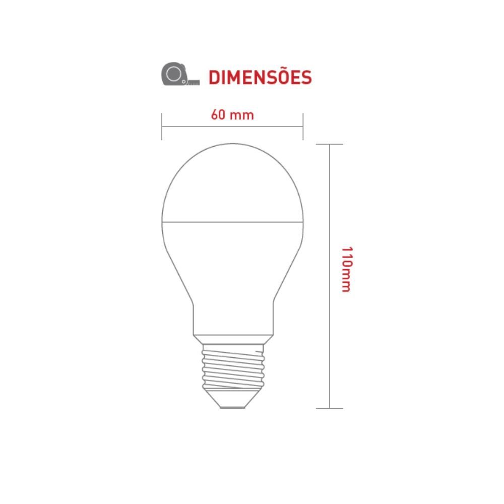 Lâmpada LED Ourolux Controled 2 Steps Anti-inseto 9W 2700K - 3