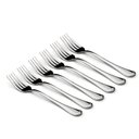 Ver imagem 1 de Kit 6 Garfos Aço Inox Talher Mesa Cozinha Buffet Restaurante