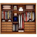 Ver imagem 3 de Guarda Roupa Casal Livorno 6 Portas 8 Gavetas Cinamomo - Novo Horizonte