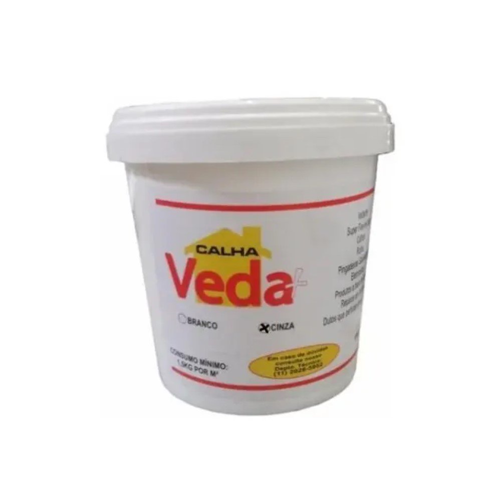 Kit Veda Calha Vedante Super Flexível 1kg Cinza + Espátula - 2